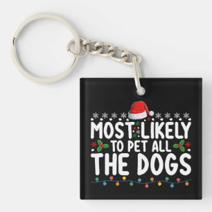 Wahrscheinlichster, der Weihnachten alle Hunde der Schlüsselanhänger