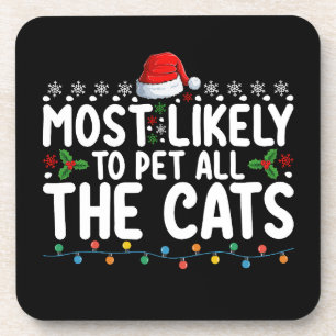 Wahrscheinlichster, der Weihnachten alle Katzen de Getränkeuntersetzer