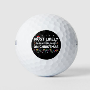 Wahrscheinlichster Videospieler an Weihnachten Gam Golfball