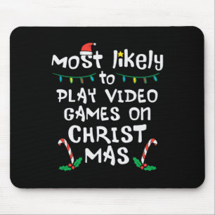 Wahrscheinlichstes Videospiel Weihnachten Xmas Fam Mousepad