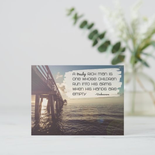 Wahruly Rich Man Postkarte (Stehend Vorderseite)