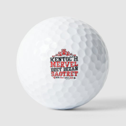 Währung der Bretagne Golfball (Vorderseite)