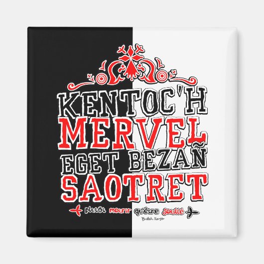 Währung der Bretagne Magnet (Vorne)