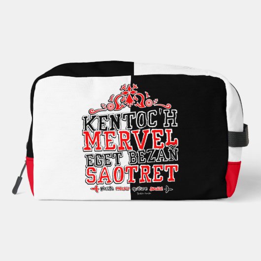 Währung der Bretagne Waschbeutel (Rückseite)