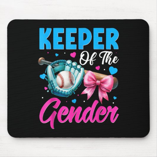 Wahrung der Gender Baseball- oder Bows-Gender-Beri Mousepad (Vorne)