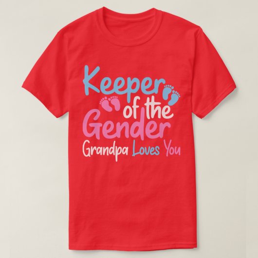 Wahrung der Gender Opa Lieben, die Sie Funny Gende T-Shirt (Design vorne)