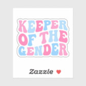 Wahrung des Geschlechts, Geschenk zum Party der Ge Aufkleber (Blatt)