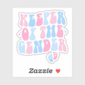 Wahrung des Geschlechts, Geschenk zum Party der Ge Aufkleber (Blatt)