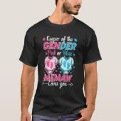 Wahrung des Geschlechts: Rosa oder blaue Memaw-Lie T-Shirt (Vorderseite)