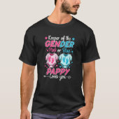 Wahrung des Geschlechts: Rosa oder blaue Pappy-Lie T-Shirt (Vorderseite)
