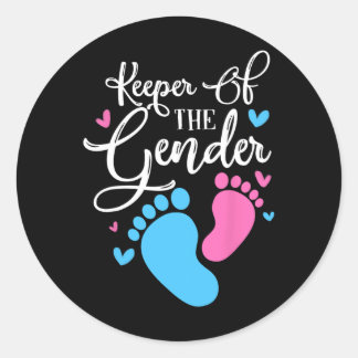 Wahrung des Party von Frauen und Männern durch Runder Aufkleber