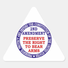 Wahrung des Rechts auf Waffenbesitz (2. Änderung) Dreieckiger Aufkleber