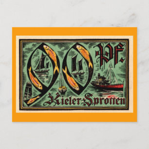 Währung nach dem Ersten Weltkrieg Postkarte