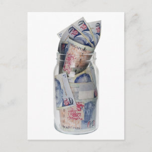 Währung Singapurs Postkarte