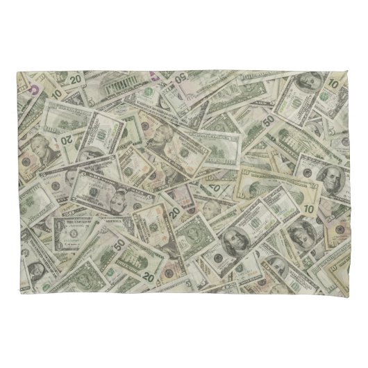 Währung Thema, einfache USA Design. Kissenbezug (Vorderseite)