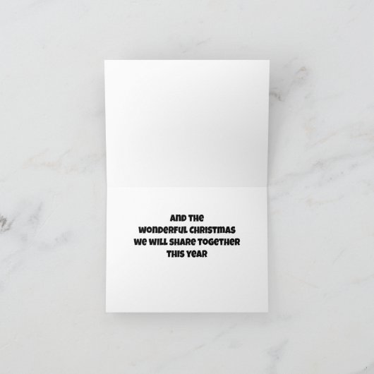 WÄHRUNGEN DER WEIHNACHTEN WERDEN WIR GEMEINSAM FEI KARTE (Innenseite)