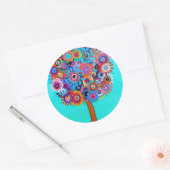 WÄHRUNGSBAUM DES LEBENS VON PRISARTEN RUNDER AUFKLEBER (Umschlag)