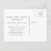 WÄHRUNGSBLUMEN SAVE THE DATE POSTCARD ANKÜNDIGUNGSPOSTKARTE (Rückseite)