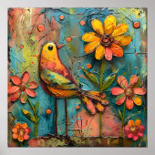 WÄHRUNGSGEBÄUDE UND BLUMENPOSTER POSTER (Vorne)