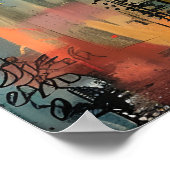 WÄHRUNGSGEBÄUDE UND BLUMENPOSTER POSTER (Ecke)