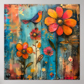 WÄHRUNGSGEBÄUDE UND BLUMENPOSTER POSTER (Vorne)