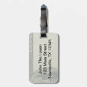 Währungsmonogramm Gepäckanhänger (Rückseite vertikal)