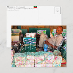 Währungsverkäufer, Hargeisa, Somaliland Reise  Postkarte