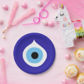 Wahrzeichen des bösen Auges antikes nazar fatima t Pappteller (Party)