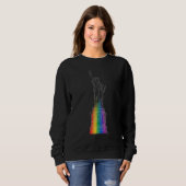 Wahrzeichen im Licht | Freiheitsstatue Sweatshirt (Vorne ganz)