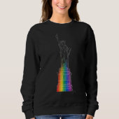Wahrzeichen im Licht | Freiheitsstatue Sweatshirt (Vorderseite)