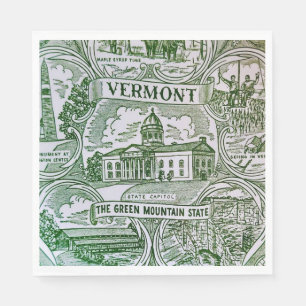 Wahrzeichen von Vermont auf Papier  Serviette