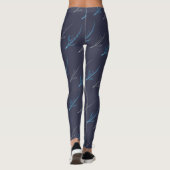 WAI australische Kapitel-Schwarz-Flugzeug-Leggings Leggings (Rückseite)