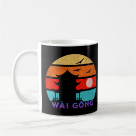Wài Gōng Retro Sunset Ocean Großvater Kaffeetasse