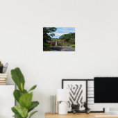 wai'ale fällt in den Park des Staat Wailuku Poster (Heimbüro)