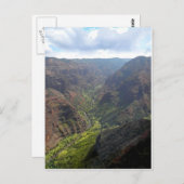 Waiamea Canyon Kauai Postkarte (Vorne/Hinten)