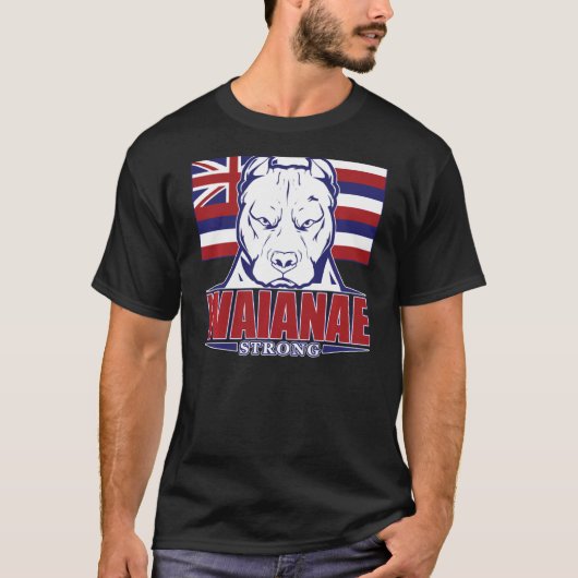 Waianae Strong Hawaii Hawaiian Flag, Hawaii 96792 T-Shirt (Vorderseite)
