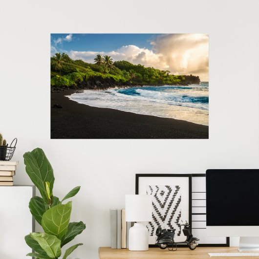 Waianapanapa Beach Poster (Heimbüro)