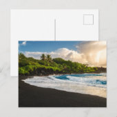 Waianapanapa Beach Postkarte (Vorne/Hinten)