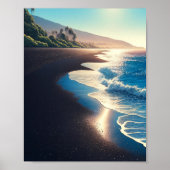 Waianapanapa Staat Park Black Sand Beach, Maui Poster (Vorne)