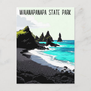 Waianapanapa State Park Maui Hawaii Reise Postkarte
