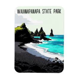 Waianapanapa State Park Maui Hawaii Travel Magnet