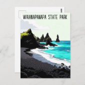 Waianapanapa State Park Maui Hawaii Travel Postkarte (Vorne/Hinten)