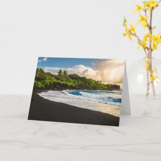 Waianapanapa Strand Karte (Gelbe Blume)