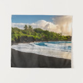 Waianapanapa Strand Wandteppich (Vorderseite (Horizontal))