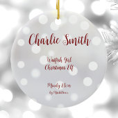 Waifish Girl Christmas Elf Keramik Ornament