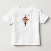 Waifish Girl Christmas Elf Kleinkind T-Shirt (Vorderseite)