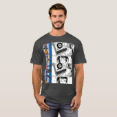 Waifu Anime Neko DJ Manga Girl T-Shirt (Vorne ganz)