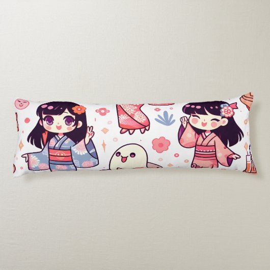 Waifu Kissen: Genießen Sie Ihren ultimativen Komfo Seitenschläferkissen (Rückseite)