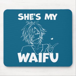 Waifu lustige Anime passendes Paar Freund Geschenk Mousepad