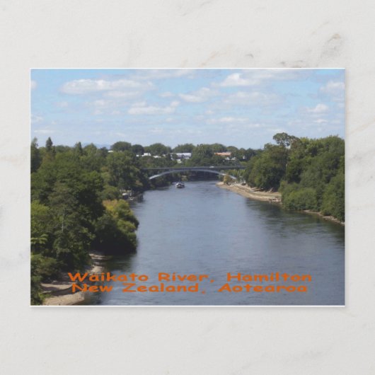 Waikato River, Hamilton Postkarte (Vorderseite)